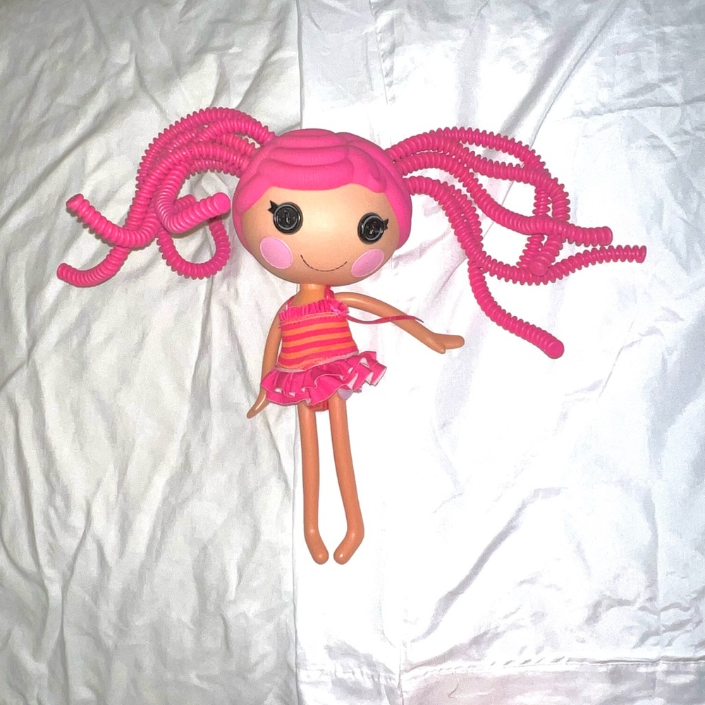 Lalaloopsy Doll Pink Bendy Hair Hairstyling doll Pink Hair 12”tall